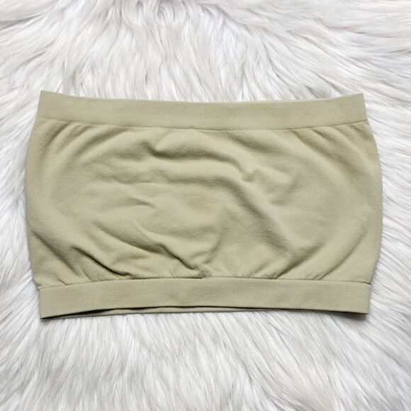 Strapless Bandeau Cream Tan One Size Fits Most - Picture 2 of 4